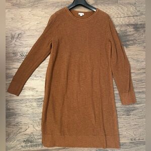 J. Jill Women's Sweater Dress - Rust Brown